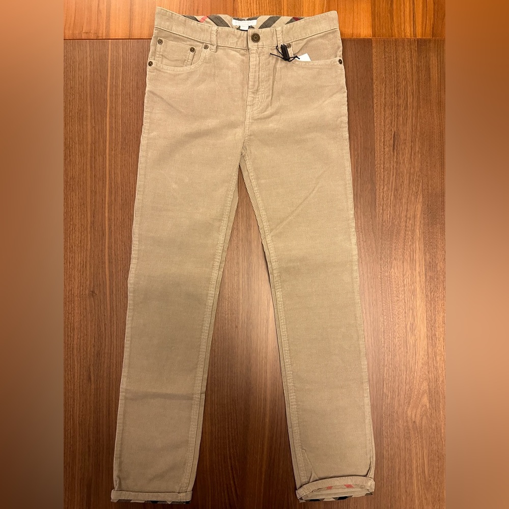 Burberry Kids Corduroy Pants Size 12Y